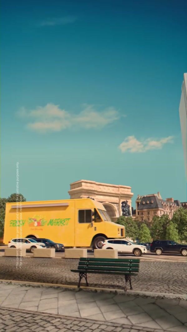 Samsung Food Truck Delivers Produce on Refrigerator
