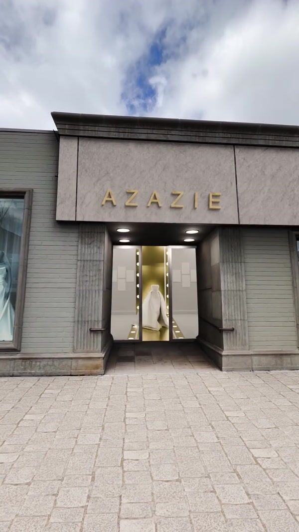 Azazie Living Bridal Dresses Walk on Street