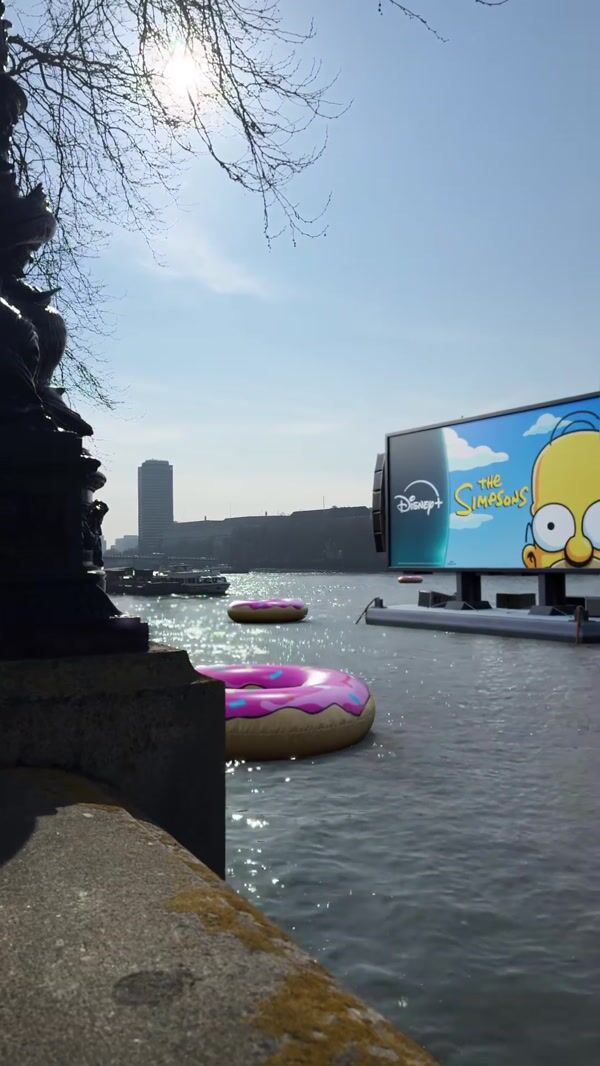 Disney Plus "The Simpsons" Promo River Thames