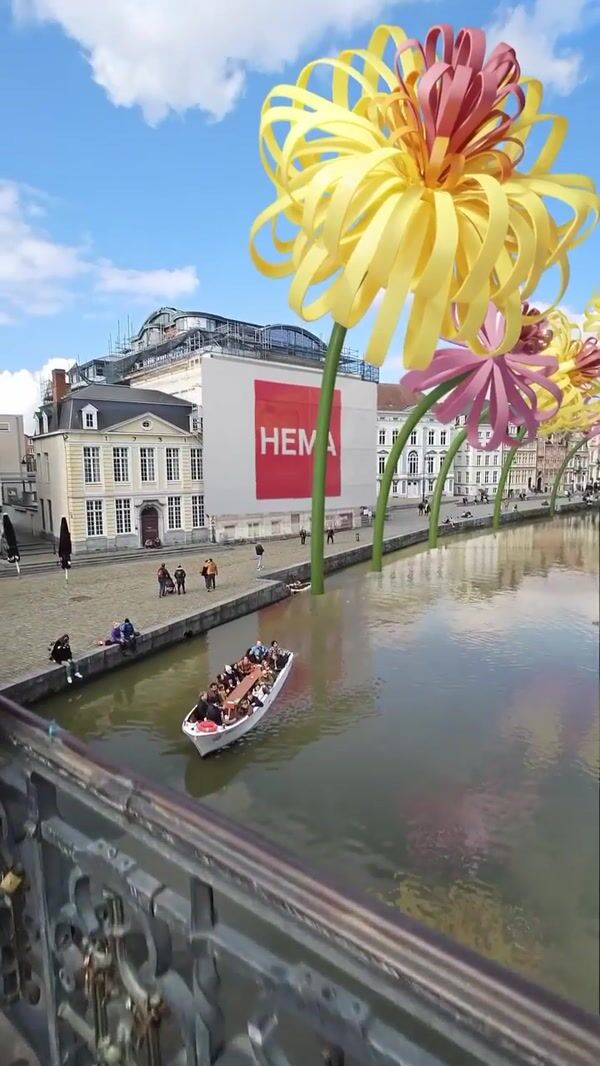 HEMA Paper Flowers Bloom on Riverside