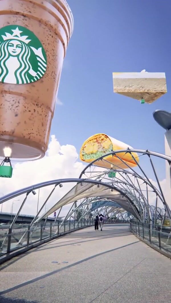 Starbucks Coffee and Desserts Hot Air Balloons