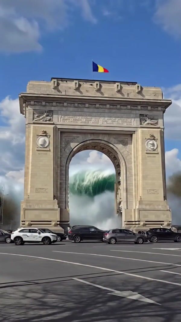 Beach, Please! Festival Wave Crashes at Arcul de Triumf