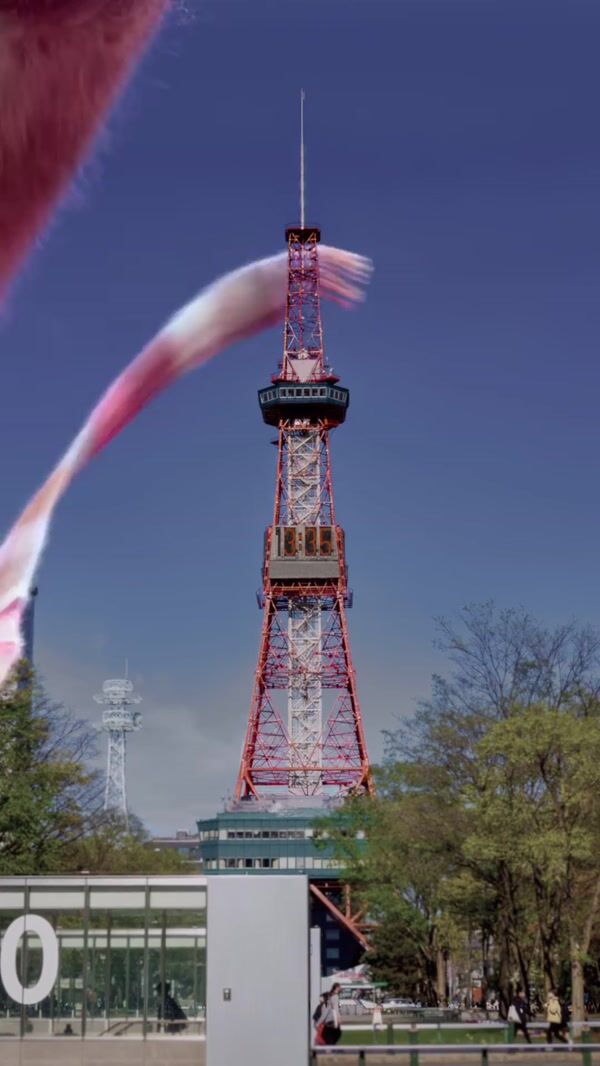 Acne Studios Ribbon Scarf at Sapporo Tower