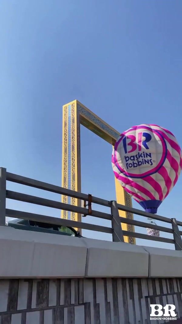 Baskin-Robbins Ice Cream Cup Hot Air Balloon