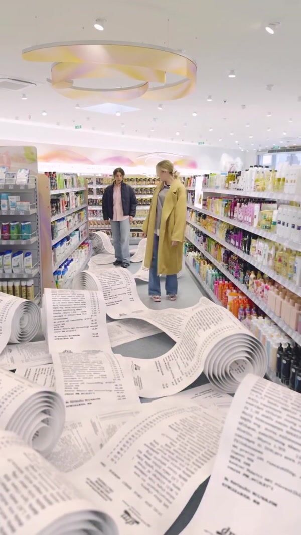 DM Receipts Scattered Across the Floor