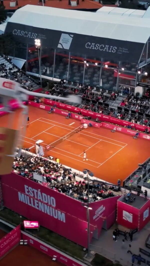 CTT Drone Delivers Trophy on Tennis Court