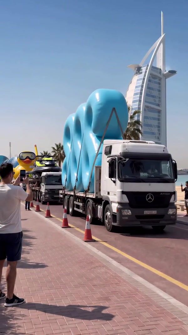 Dubai Municipality Parade of Giant Beach Items