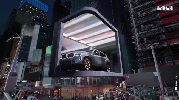 BMW SUV Makes Sharp Turn on Slope