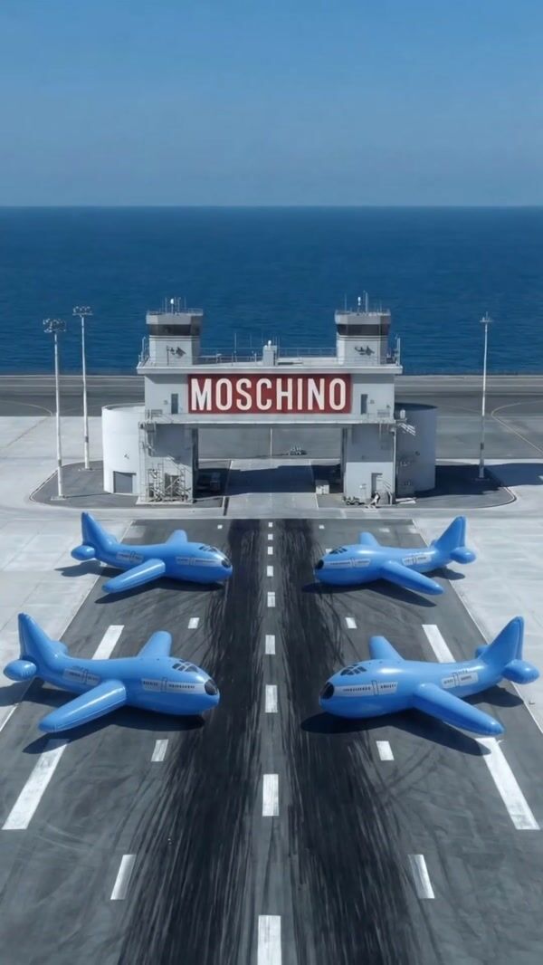 Moschino Giant Bag Hooked on Plane