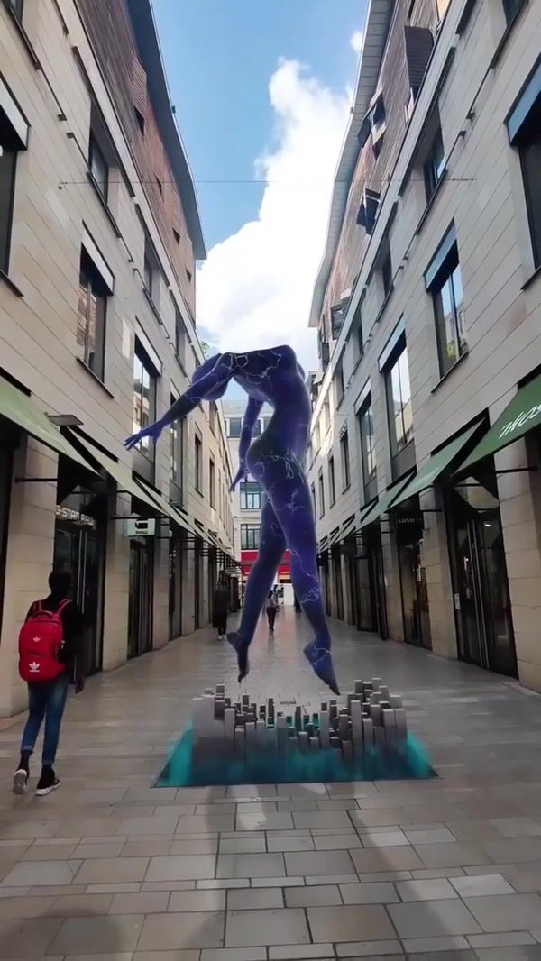Quoifaireabordeaux Floating Woman Figure on Platform