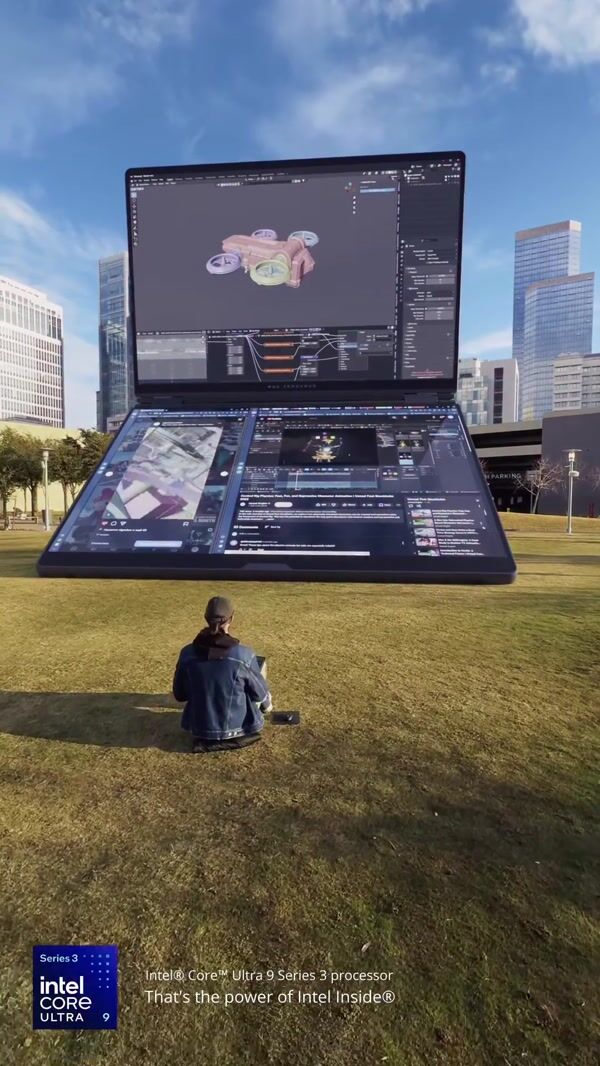 ROG Drone Emerges From Giant Laptop