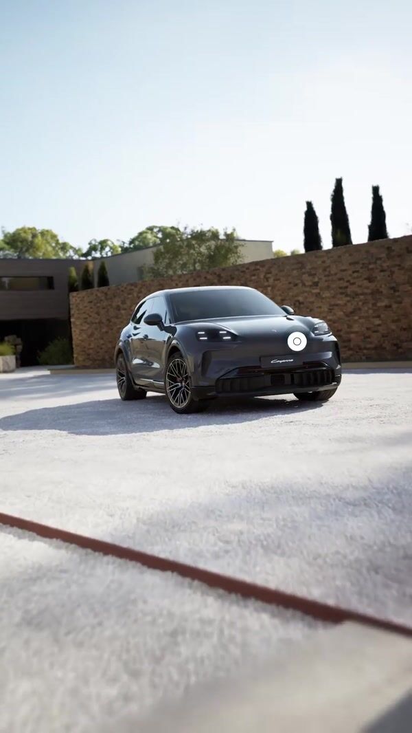 Porsche Car Transforms Through Interactive UI