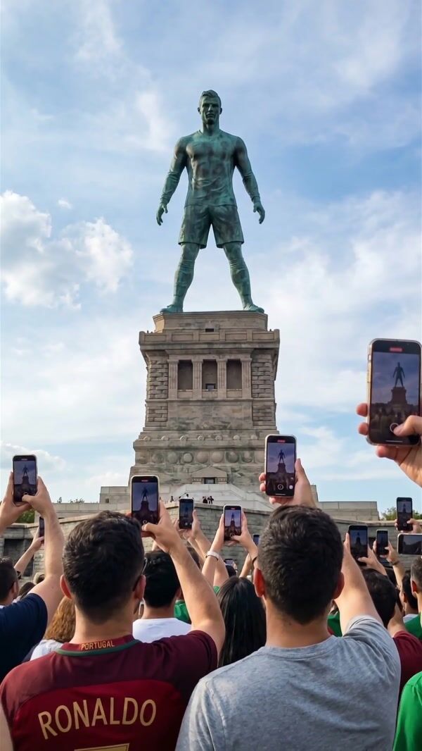 Ronaldo Statue — World Cup FOOH Concept, New York
