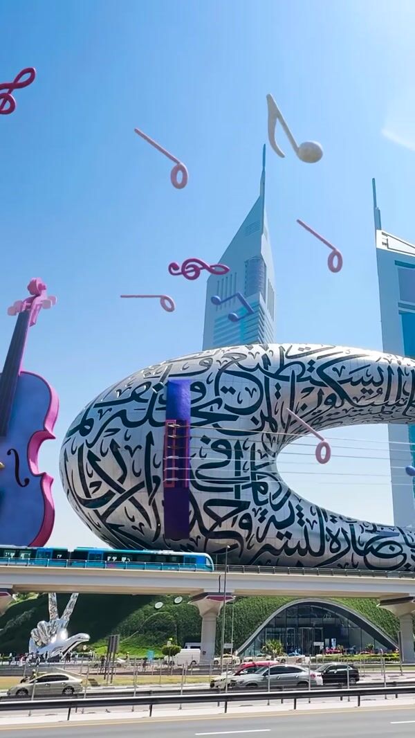 BrandDubai Musical Instruments Beside Skyscrapers