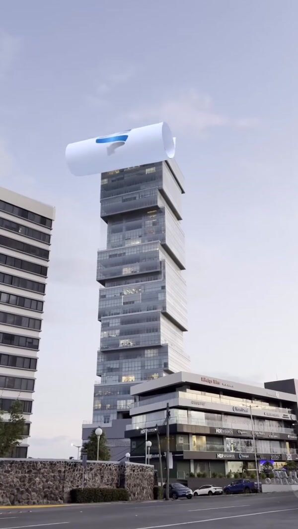 SIDERT Banner Rolls Down Skyscraper