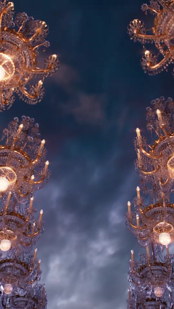 L'Oréal Floating Chandeliers