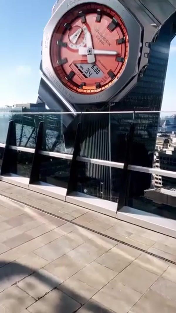 G-SHOCK Skyscraper Wearing a Watch