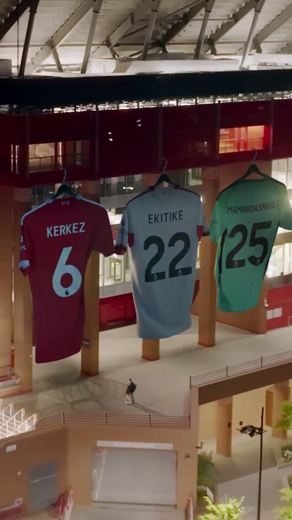 Liverpool Football Club Giant Jerseys at Anfield Stadium
