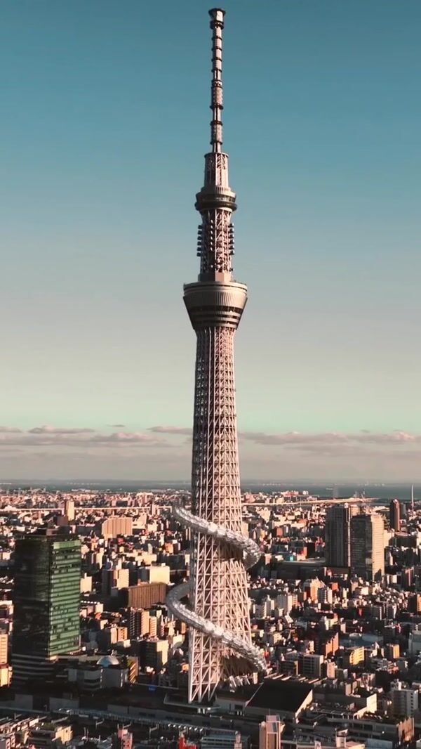 Bvlgari Serpenti Necklace Wrapping Landmarks in Tokyo