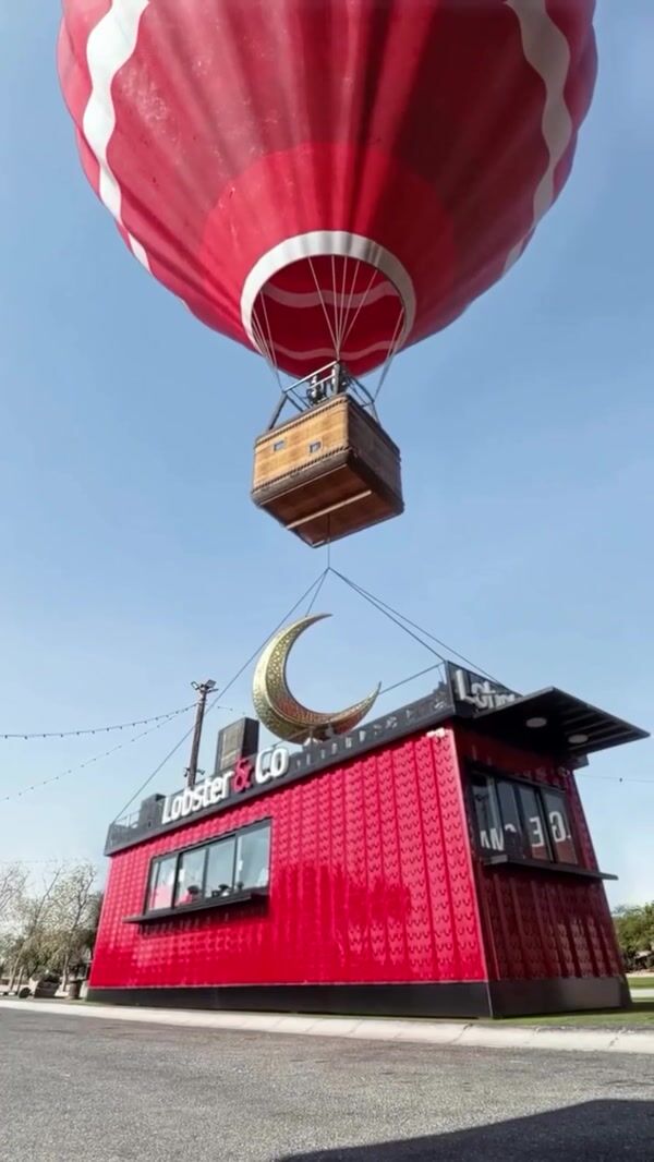 Lobster & Co Hot Air Balloon Lifts Food Stall