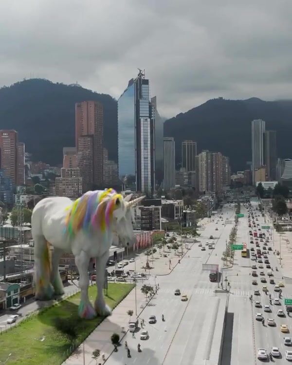 Bon Yurt Alpina Blimp Excites Giant Unicorn