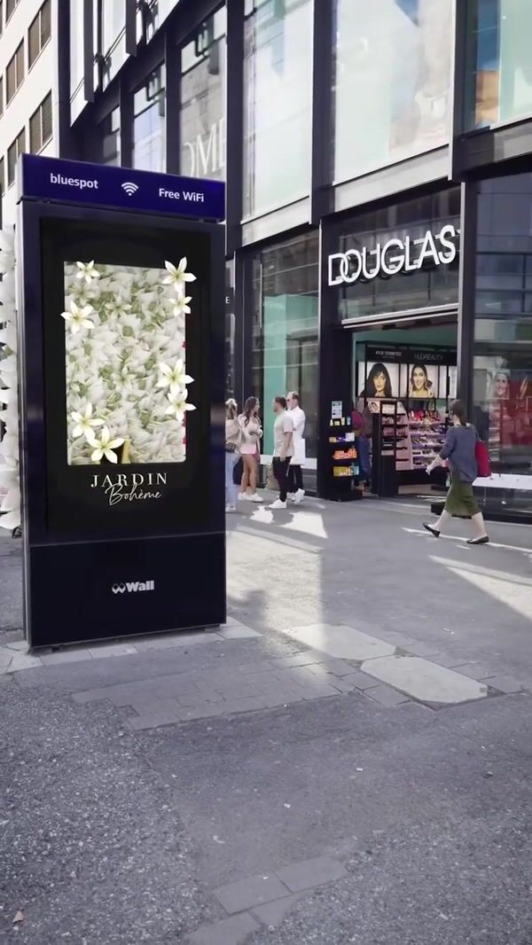 Douglas Cosmetics Blooming Flowers on Signage