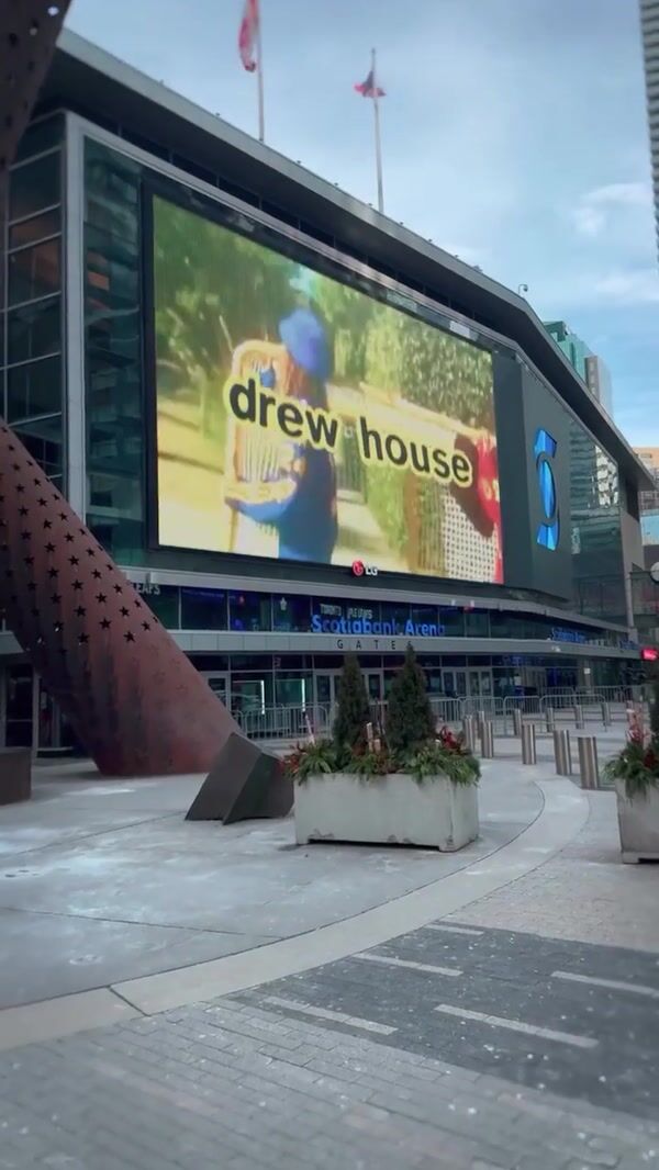Drew House Giant Balloon Breaks Out of Screen