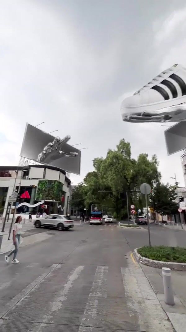 Adidas Metal Hand Grabs Sneakers from Screen
