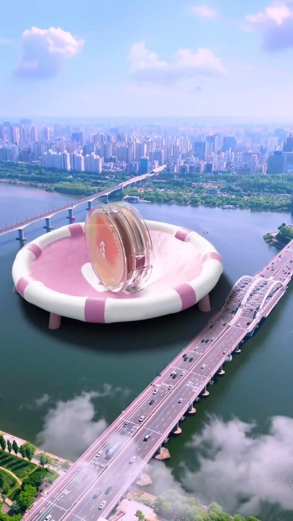 Barenbliss Cushion Bounces on River Trampoline