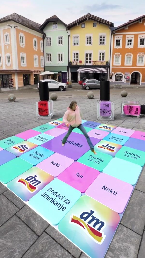 dm-drogerie markt Giant Keyboard Activates Beauty Products