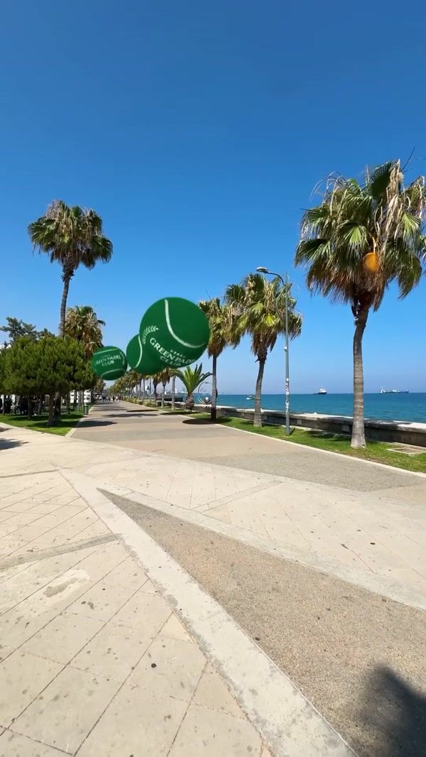 Green Padel Club Giant Balls at Molos Promenade