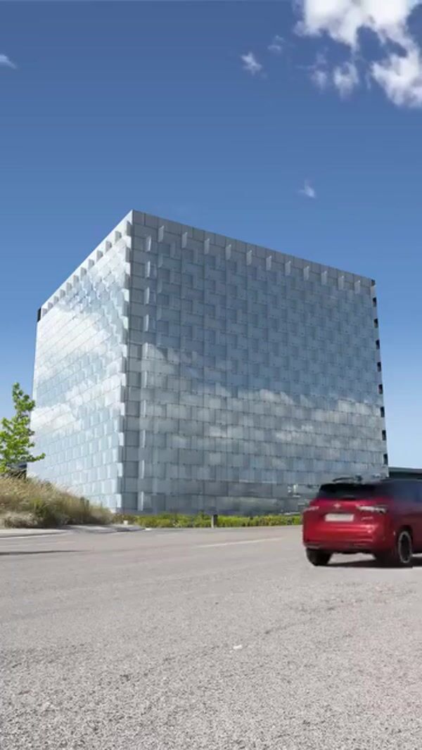Nissan Giant Hand Lifts Building to Reveal Car