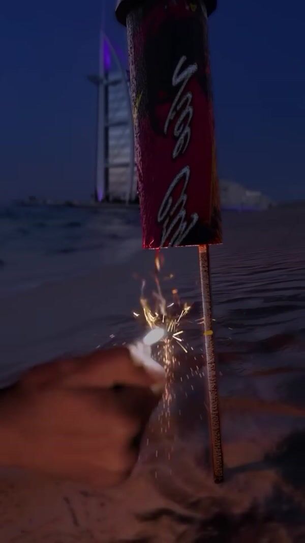Dubai Media Office Eid Fireworks Over Burj Al Arab