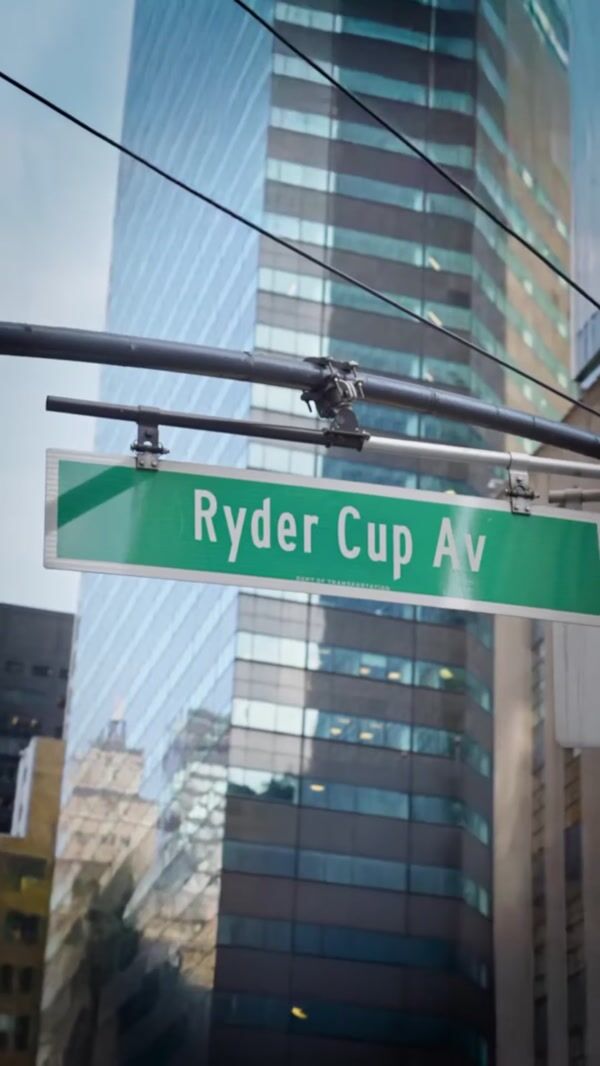 Ryder Cup Giant Golf Ball Rolls Through City