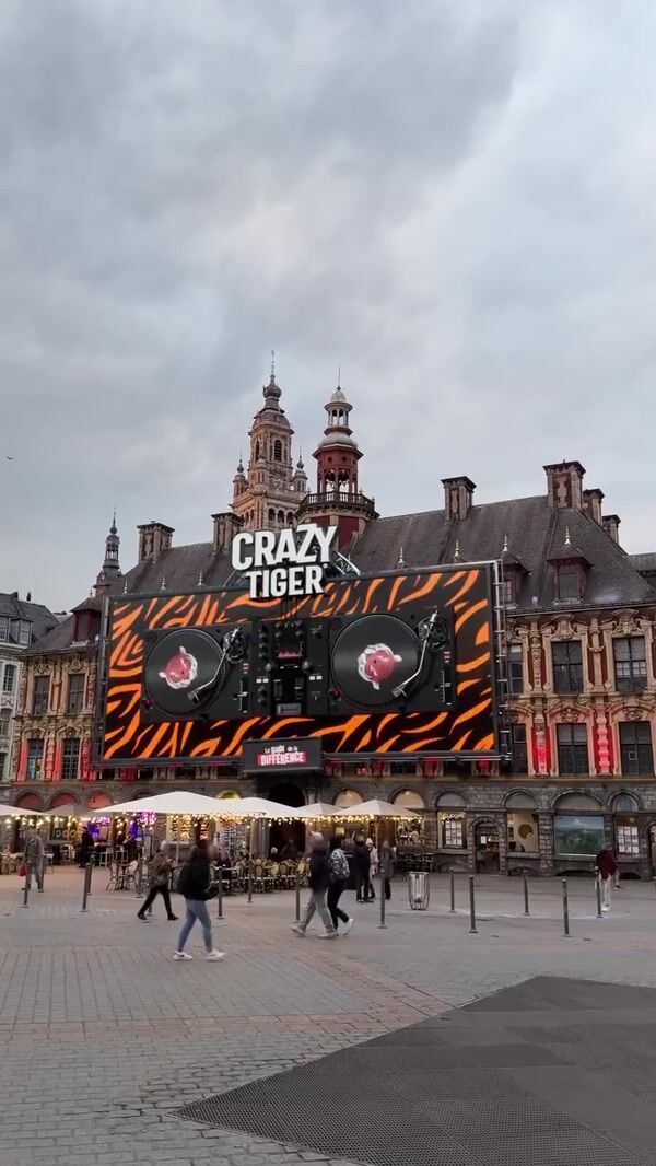 Crazy Tiger Giant DJ Mixing Console at Grand'Place