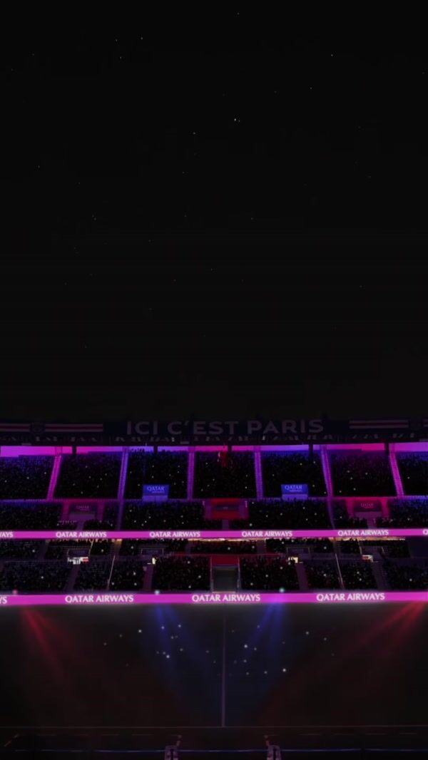 Qatar Airways Drone Light Show at PSG Stadium