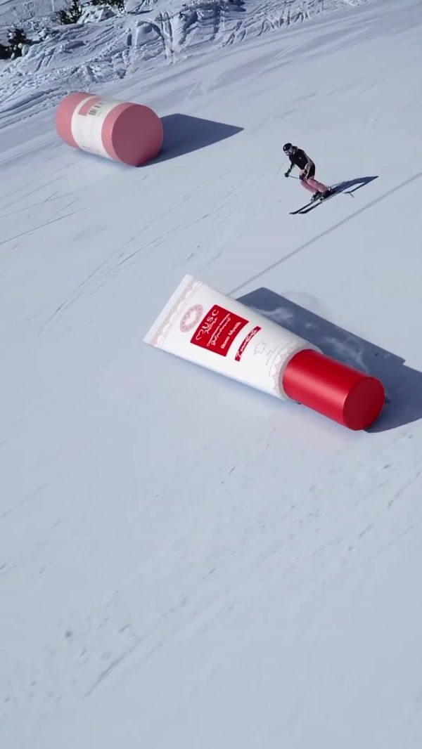Musc Intime Beauty Items Glide Across Snow Park
