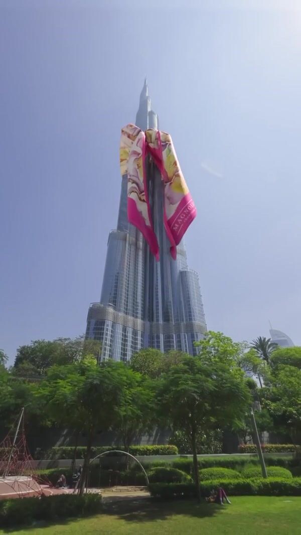 Magnolia Showroom Burj Khalifa Styled with Scarf