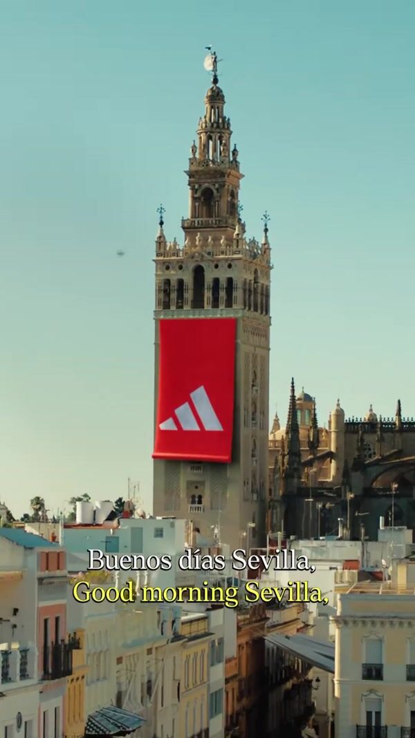 Adidas Logo Appears on Stadium Grounds