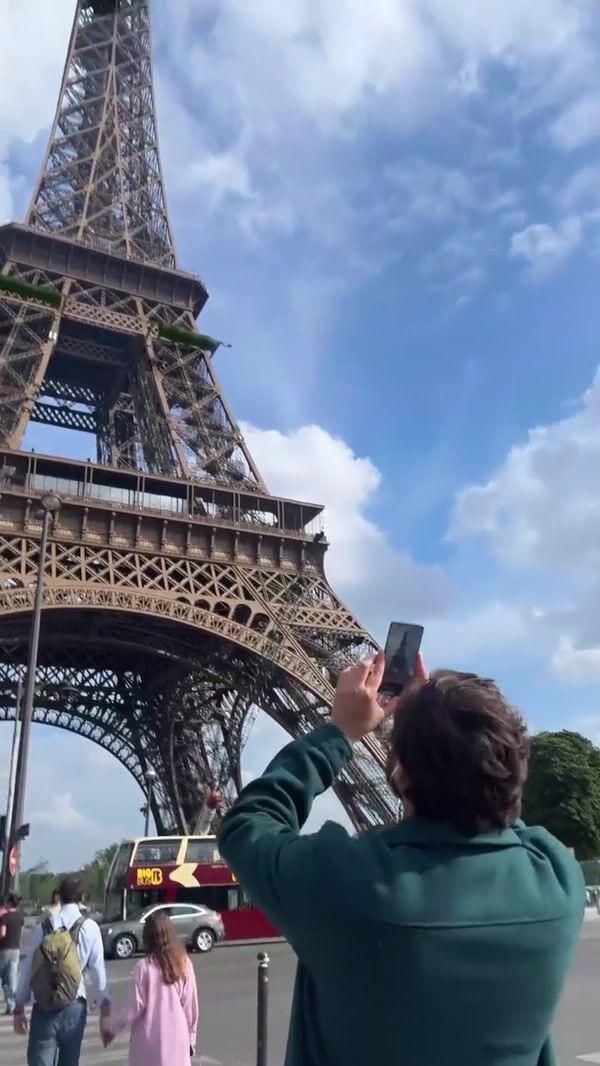 HBO Max Banners Spread at Eiffel Tower