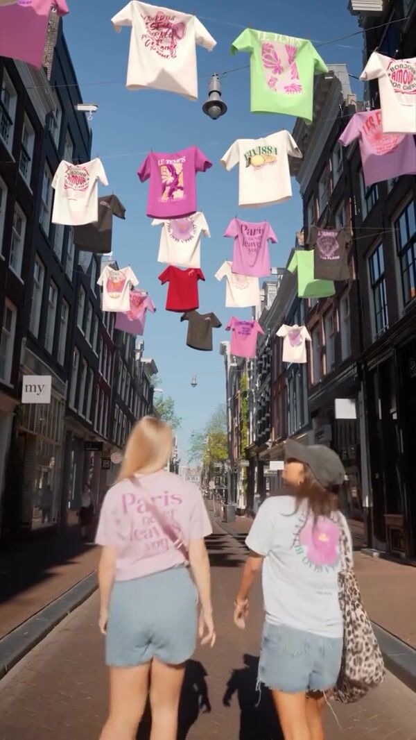 My Jewellery T-Shirts Hanging Above Street