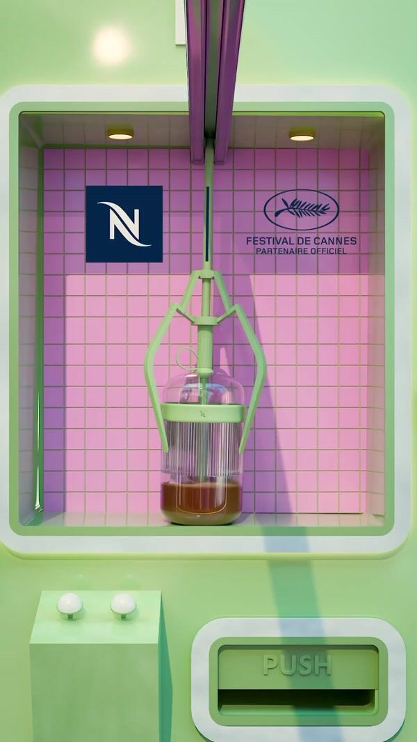 Nespresso Claw Machine Delivers Coffee on Beach