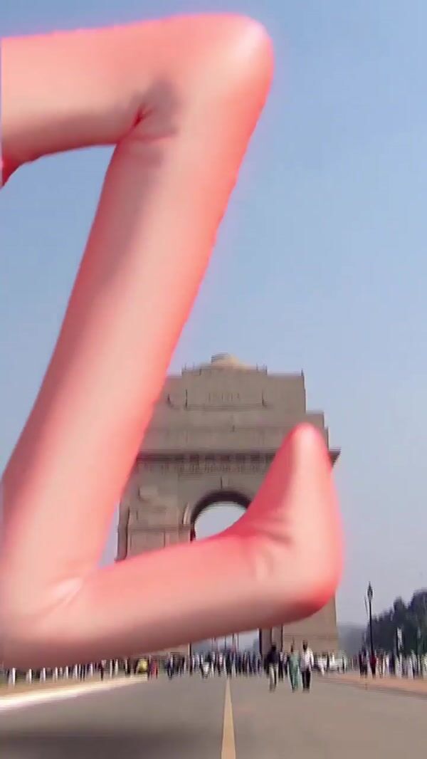 Zara Inflated Letters Parade in New Delhi