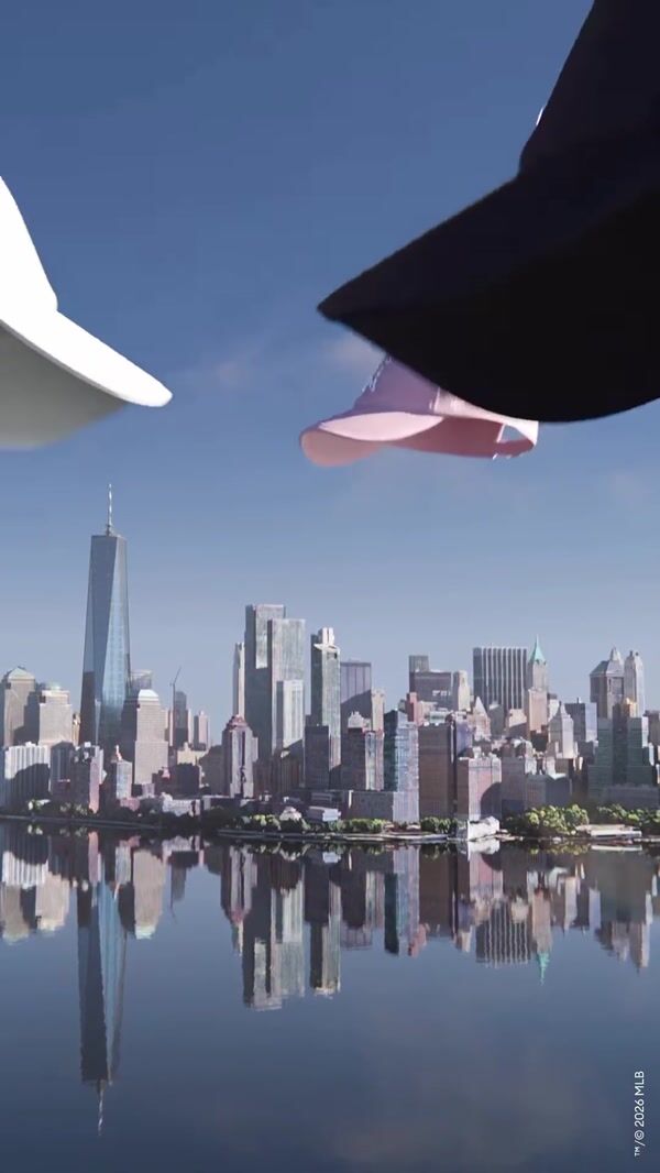 Swarovski Giant Yankees Caps Float Over New York