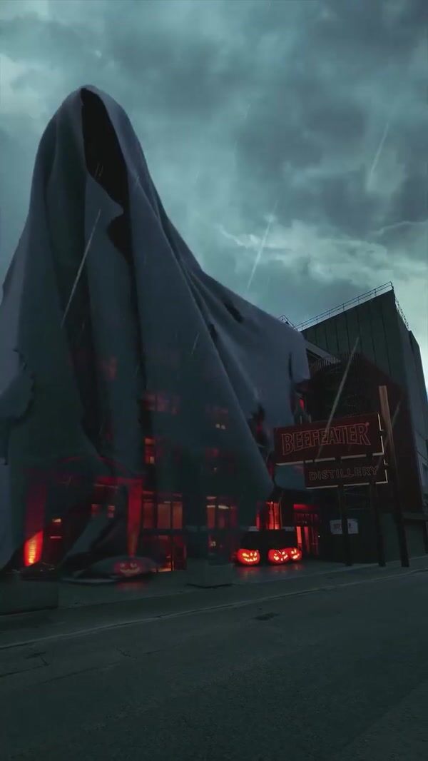Beefeater Gin Ghostly Fabric Reveal Distillery