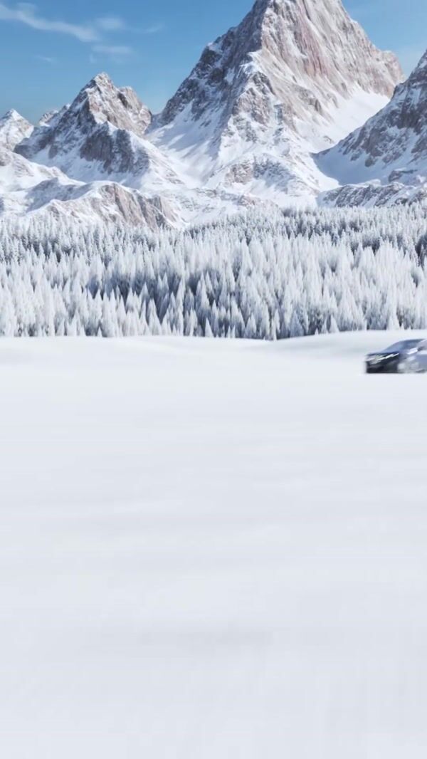 BMW Car Writes Happy Season in Snow