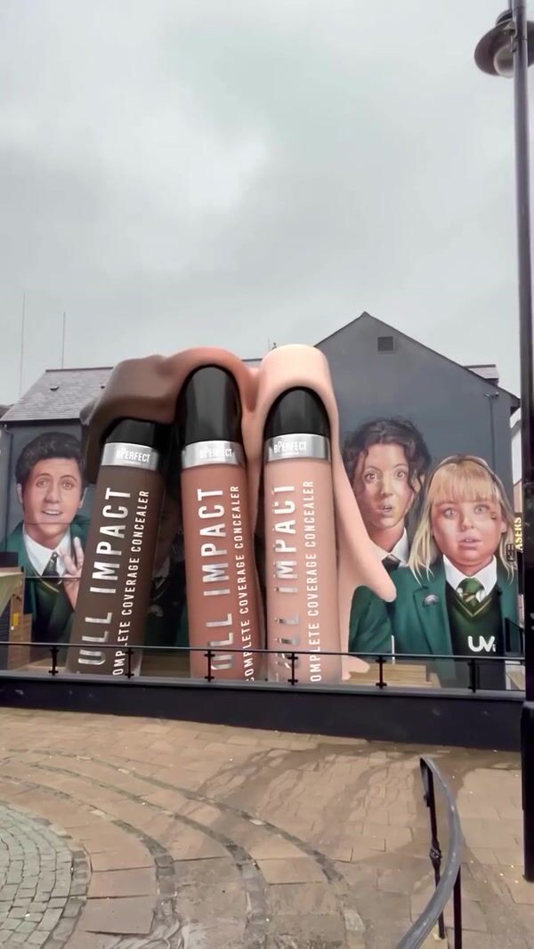 BPerfect Concealers Over Flow from Giant Bottles