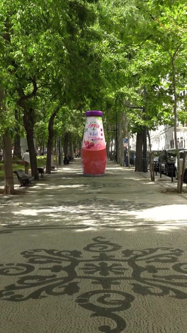 Compal Giant Bottle on Avenida das Tilias