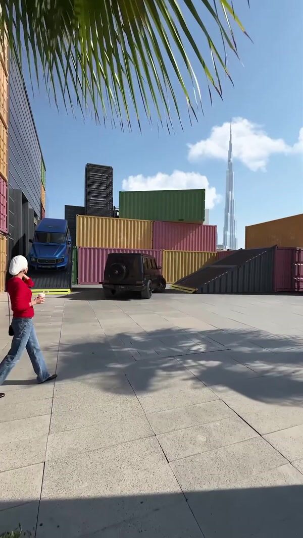 Mercedes-Benz Off-road Cars Maneuvering on Ramps