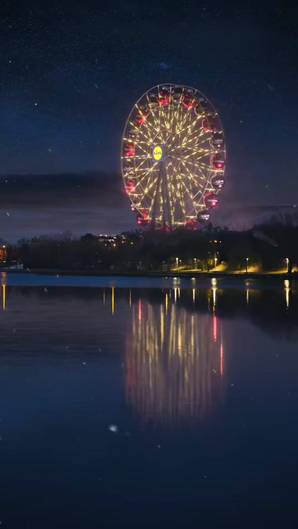 Lidl Ferris Wheel with Christmas Ornaments